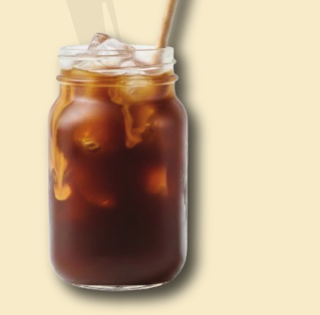 Iced coffee served in a mason jar with a straw